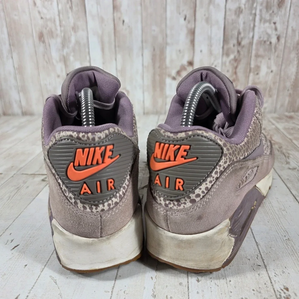Nike Air Max 90 Premium Safari Plum Fog Purple Smoke 443817-500 Womens 8.5